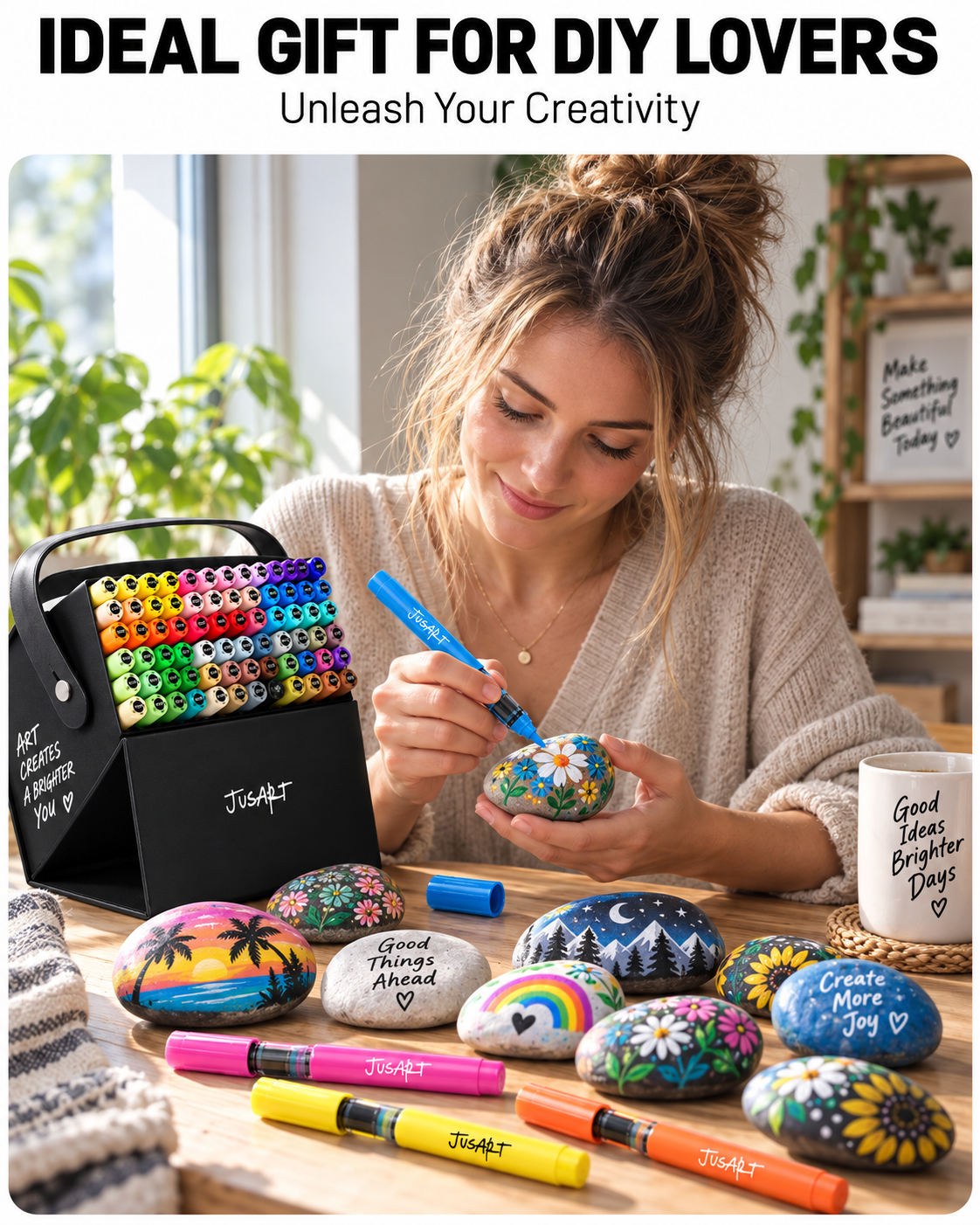 72 Color Acrylic Paint Markers Set | JusArt